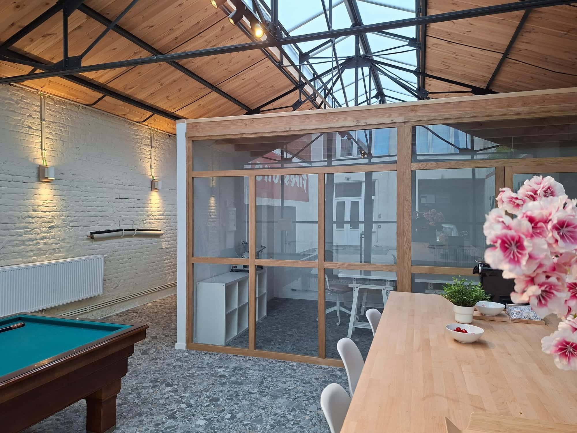 The Garage coworking space in Schaerbeek