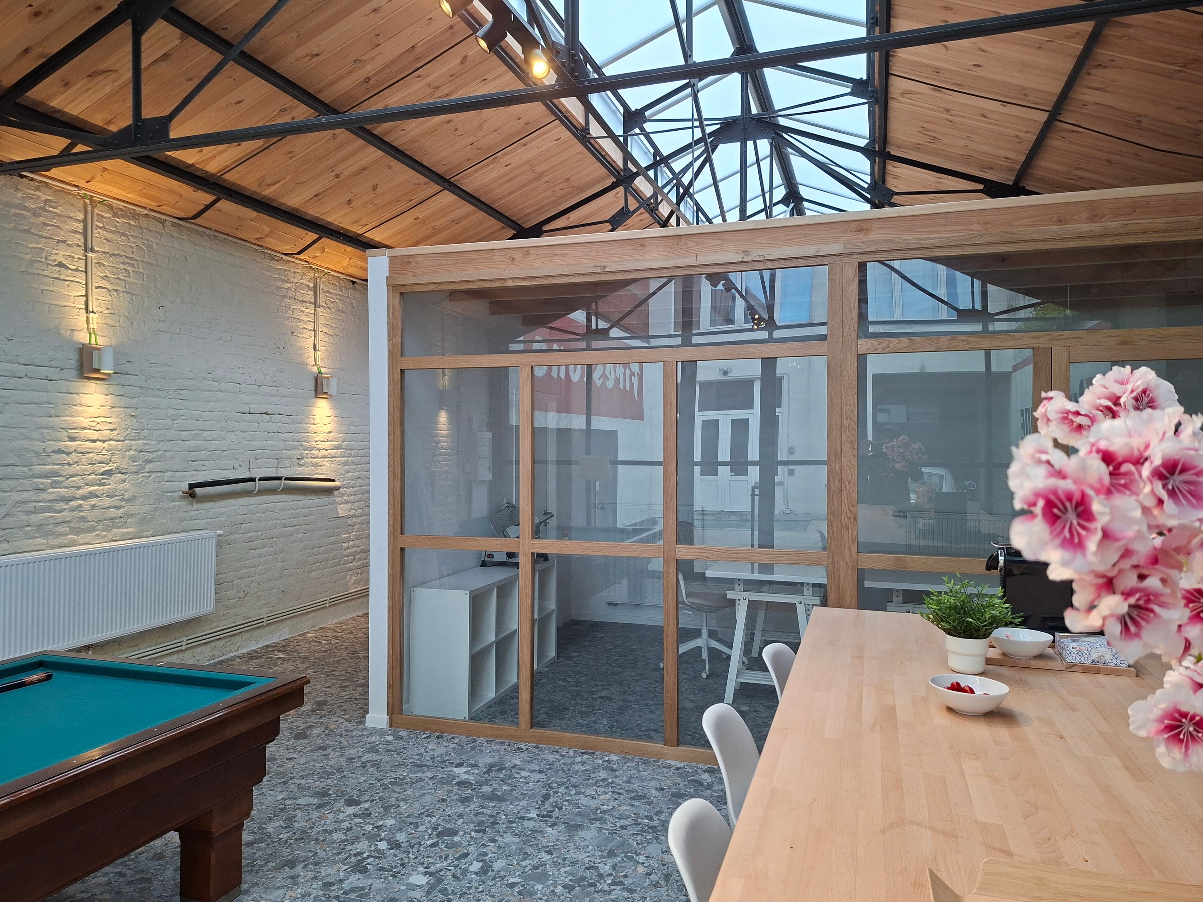 The Garage coworking space in Schaerbeek